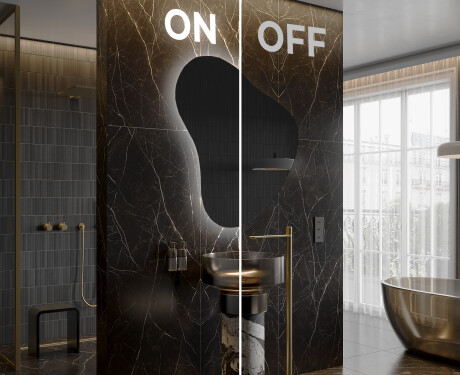 LED-badsspeil med uregelmessig form V221 #3