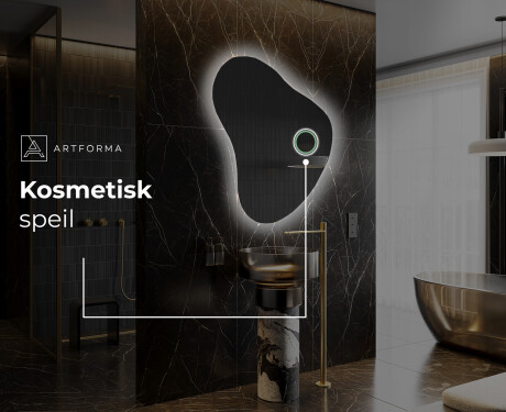 LED-badsspeil med uregelmessig form V221 #5