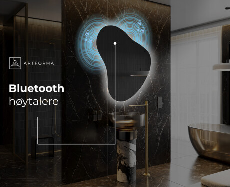 LED-badsspeil med uregelmessig form V221 #6