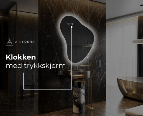 LED-badsspeil med uregelmessig form V221 #8