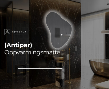 LED-badsspeil med uregelmessig form V221 #9