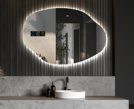Dekorativt speil med LED lys O221 #6