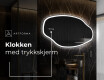 LED-badsspeil med uregelmessig form O222 #7