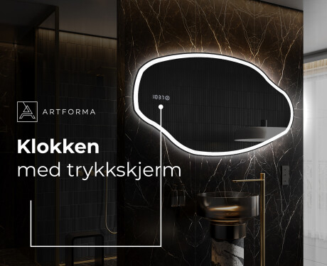 LED-badsspeil med uregelmessig form O222 #7