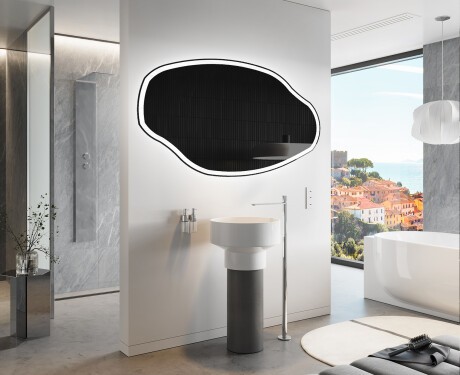 LED-badsspeil med uregelmessig form O222 #9