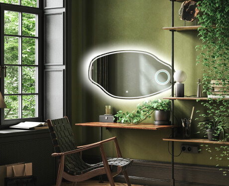 Dekorativt speil med LED lys O223 #4