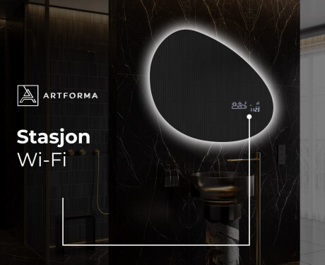 LED-badsspeil med uregelmessig form H221 #7
