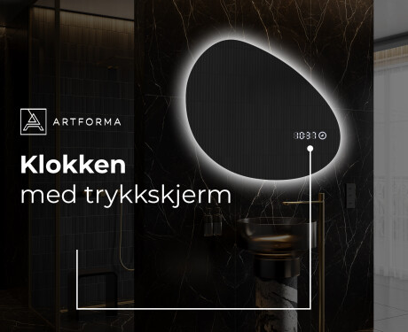 LED-badsspeil med uregelmessig form H221 #8