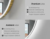 LED-badsspeil med uregelmessig form H222 #2