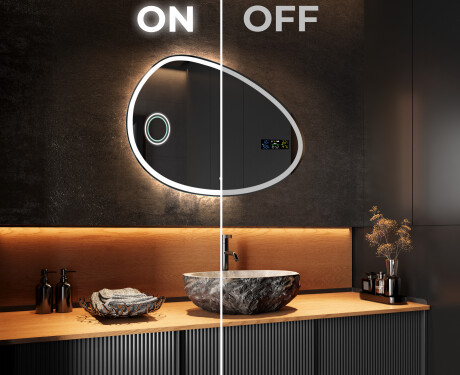 LED-badsspeil med uregelmessig form H222 #3
