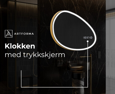 LED-badsspeil med uregelmessig form H222 #8