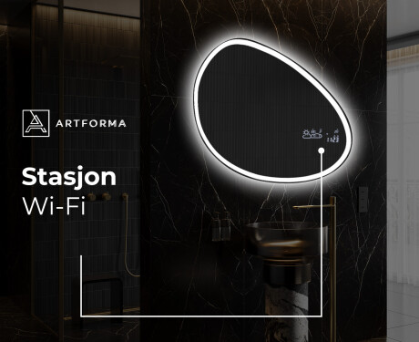 LED-badsspeil med uregelmessig form H222 #9