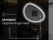 LED-badsspeil med uregelmessig form H222 #9