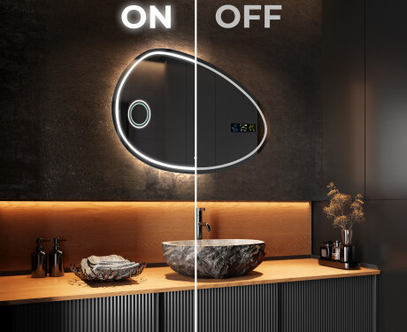LED-badsspeil med uregelmessig form H223 #3
