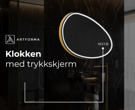 LED-badsspeil med uregelmessig form H223 #7