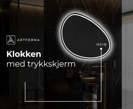 LED-badsspeil med uregelmessig form H223 #8