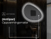 LED-badsspeil med uregelmessig form H223 #9