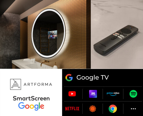 Rundt Speil Til Bad Med Lys L76 #8