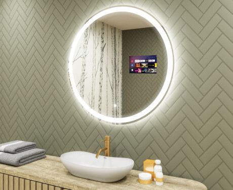 Rundt Speil Til Bad Med Lys L76 90cm - SmartScreen, DualColor