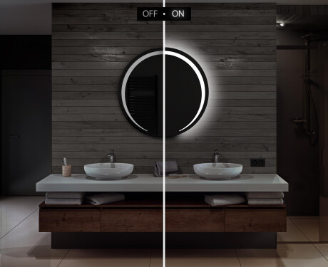 Rundt Speil Til Bad Med Lys L98 #5