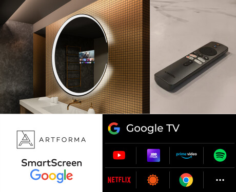 Rundt Speil Til Bad Med Lys L123 #8