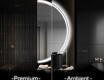 Elegant LED Halvmåne Speil - For Bad A222