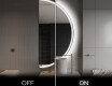 Elegant LED Halvmåne Speil - For Bad A222 #3