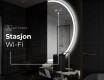 Elegant LED Halvmåne Speil - For Bad A222 #6