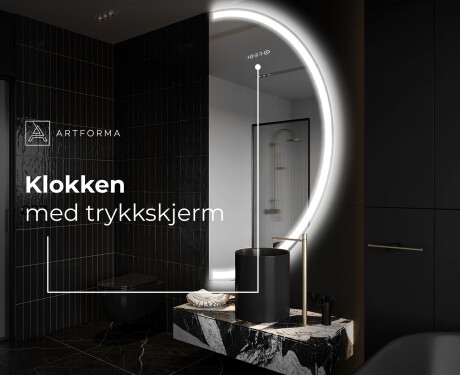 Elegant LED Halvmåne Speil - For Bad A222 #7
