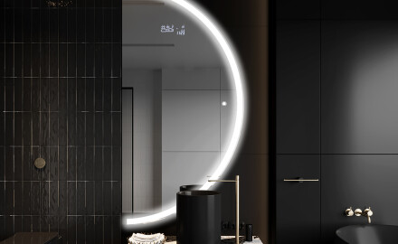 Elegant LED Halvmåne Speil - For Bad A222
