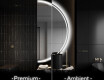 Elegant LED Halvmåne Speil - For Bad A223
