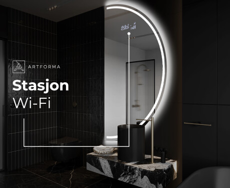 Elegant LED Halvmåne Speil - For Bad A223 #6