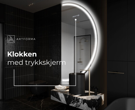 Elegant LED Halvmåne Speil - For Bad A223 #7
