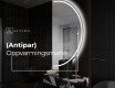 Elegant LED Halvmåne Speil - For Bad A223 #8