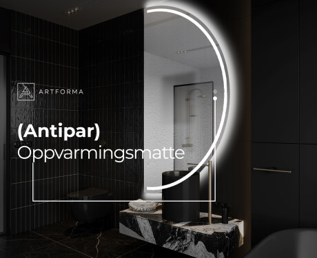 Elegant LED Halvmåne Speil - For Bad A223 #8