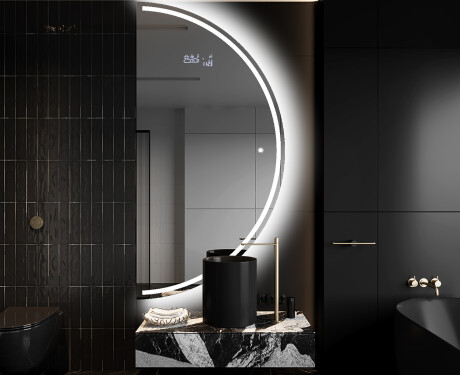 Elegant LED Halvmåne Speil - For Bad A223 #9