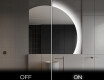 Elegant LED Halvmåne Speil - For Bad Q221 #3