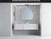 Elegant LED Halvmåne Speil - For Bad Q221 #4