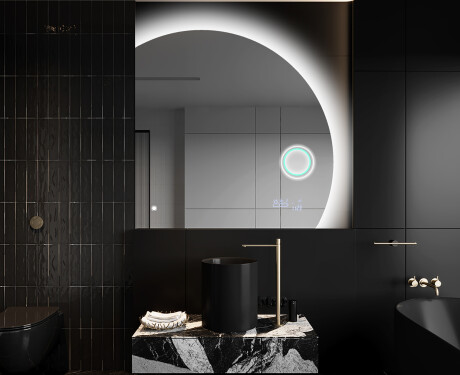 Elegant LED Halvmåne Speil - For Bad Q221 #10