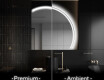 Elegant LED Halvmåne Speil - For Bad Q222