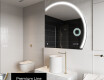 Elegant LED Halvmåne Speil - For Bad Q222 #4