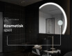 Elegant LED Halvmåne Speil - For Bad Q222 #6