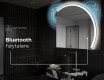 Elegant LED Halvmåne Speil - For Bad Q222 #7