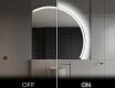Elegant LED Halvmåne Speil - For Bad Q222 #3