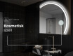 Elegant LED Halvmåne Speil - For Bad Q222 #5