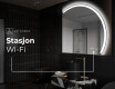 Elegant LED Halvmåne Speil - For Bad Q222 #7