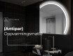 Elegant LED Halvmåne Speil - For Bad Q222 #9