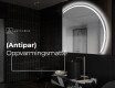 Elegant LED Halvmåne Speil - For Bad Q223 #9