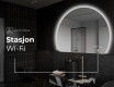 Elegant LED Halvmåne Speil - For Bad W221 #7