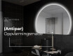 Elegant LED Halvmåne Speil - For Bad W221 #9